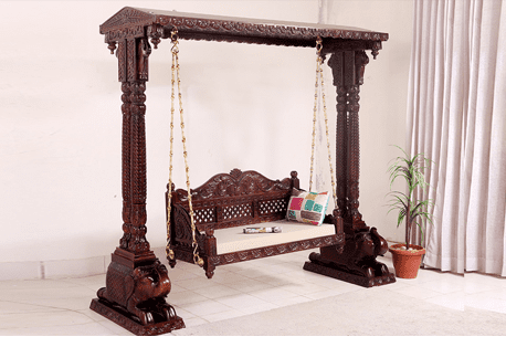wooden swing